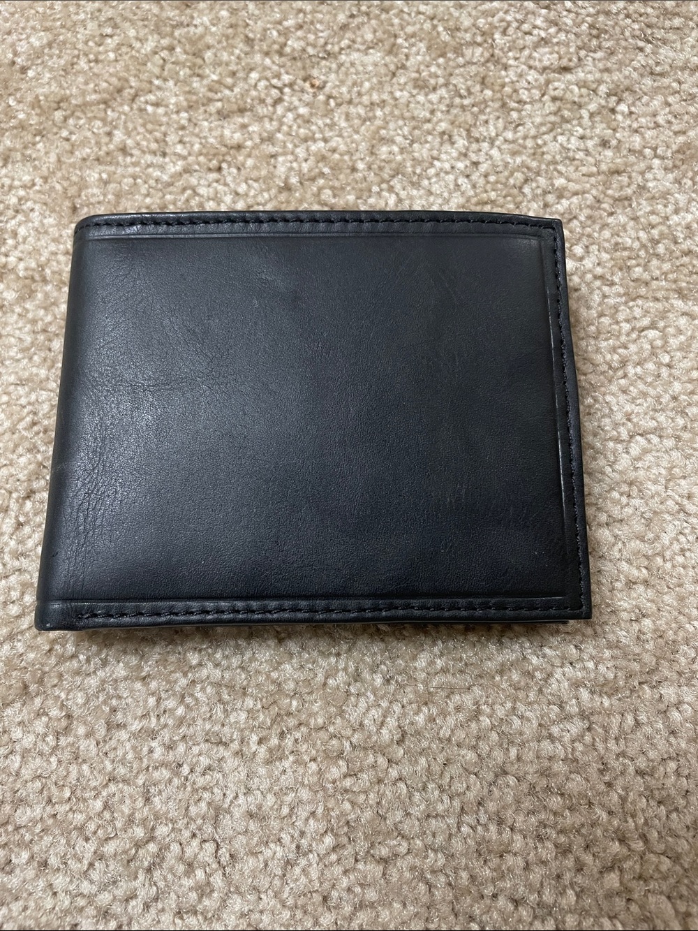 New Men’s Stafford Black Leather Bi-Fold Wallet